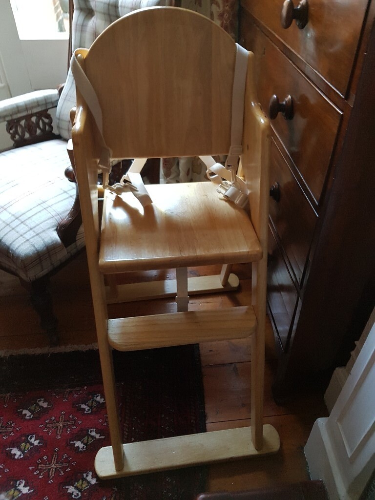safetots folding wooden high chair